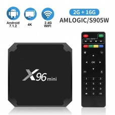Android 7.1.2 Tv Box X96 Mini Android Tv Box with 2GB RAM 16GB ROM Smart Tv Box S905W Supporting 4K Full HD Android Box 2.4GHz WiFi